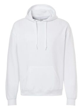 White cotton hoodie